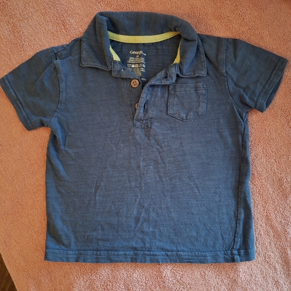 George 2T Kids Blue Polo Shirt - Picture 1 of 1
